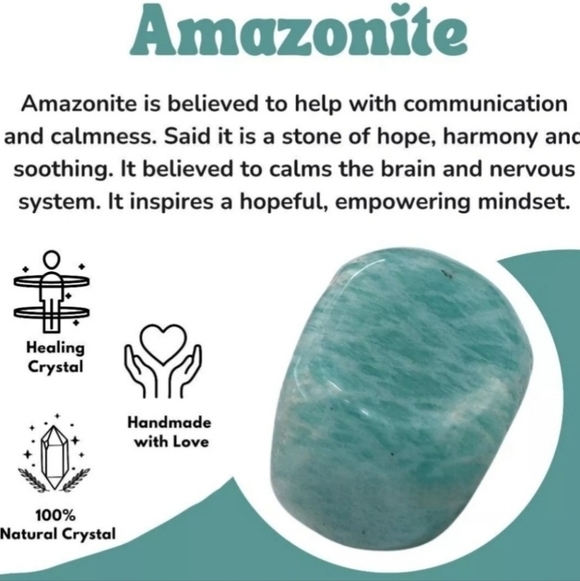 Amazonite Cuff ✦ Tranquility Talisman 14Kt Gold Wire Wrap ✦ Crystal Handmade - Picture 7 of 11